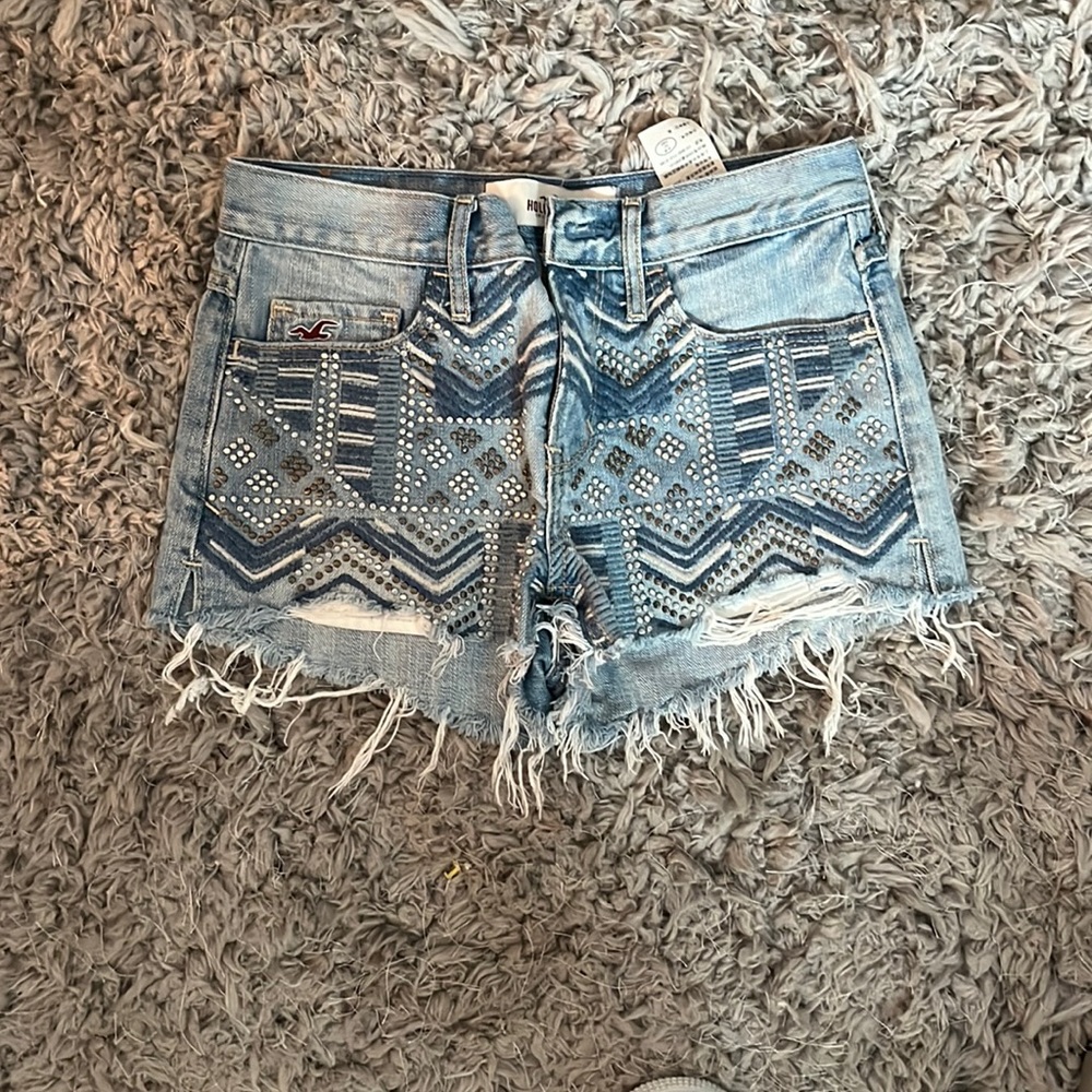 Hollister Unique High Waisted Jean Shorts